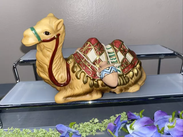 Thomas Kinkade Nativity figurine Hawthorne Village Christmas statue Seated Camel