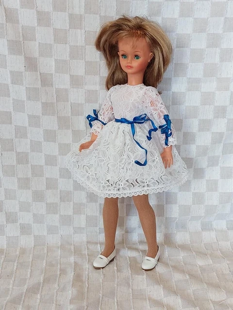 Ensemble robe + gilet vêtements habits pour poupée cathy de bella ou nancy fait main : par nalisade