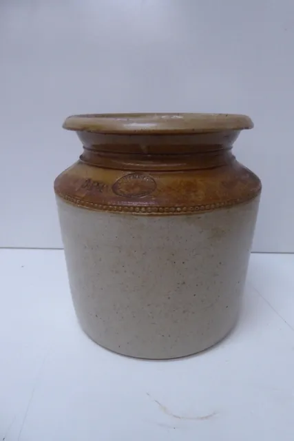 Antique Australian Pottery Hoffman 3 Pt Canister Pot Jar 2