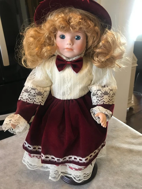 Chapeau Poupée Ancienne 15cm – Soie & Paille Vernie – Pour Jumeau SFBJ Ou Steiner (Diamètre Total)