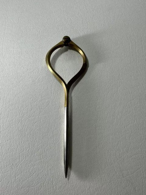 Vintage Brass Stainless Steel Nautical Navigators Map Chart Caliper Divider EUC