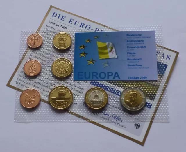 Euro Proben Vatikan 2009 / Vatican Euro Pattern set 2009