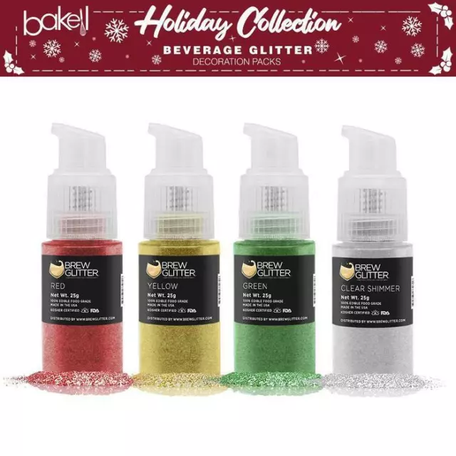 Christmas Collection Brew Glitter Pump Combo Pack B (4 PC SET)