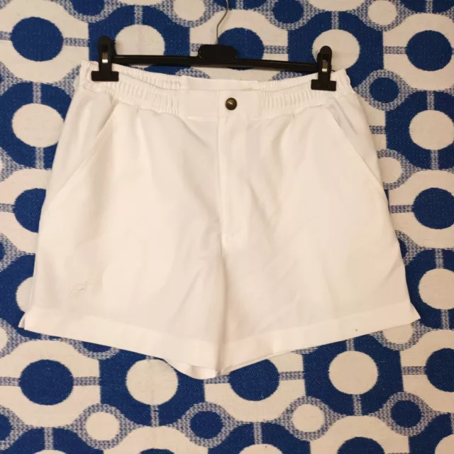 Australian L'alpina Tennis White Shorts 52 Pantaloncini Italian Vintage Sports