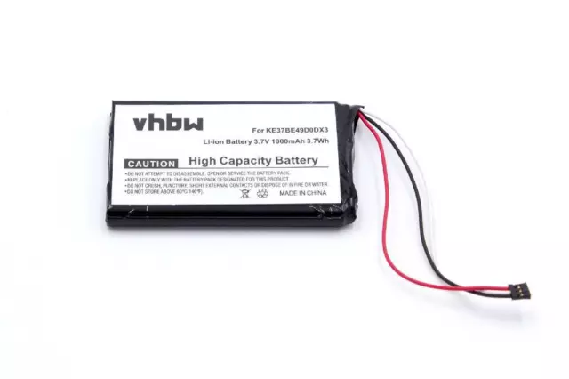 NAVI Akku BATTERIE ACCU 1000mAh für GARMIN Edge KE37BE49D0DX3 Navigationssystem