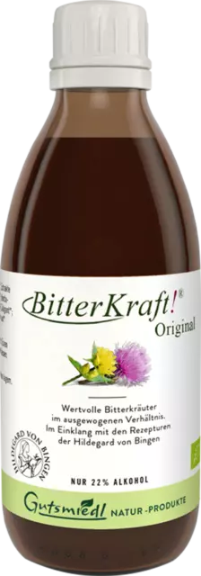 Bio Bitterkraft Tropfen-Hildegard von Bingen, Kräuterbitter Bittertropfen 200ml