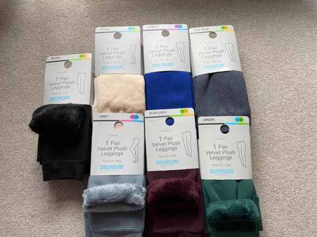 Primark Velvet Plush Faux Fur Lined Leggings FOR SALE! - PicClick UK