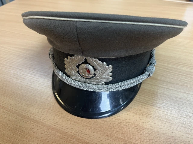 Original East German NVA army visor cap Air forces military peaked hat NEW