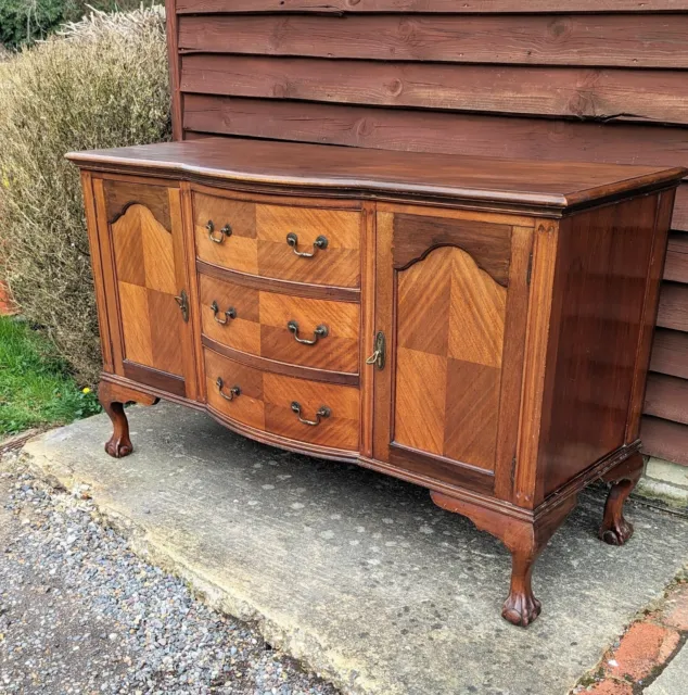 Antique Mahogany Bow Fronted Sideboard