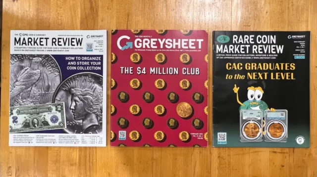 CDN Monthly Greysheet February 2023,  Rare Coin Market Review, CPG Market Review