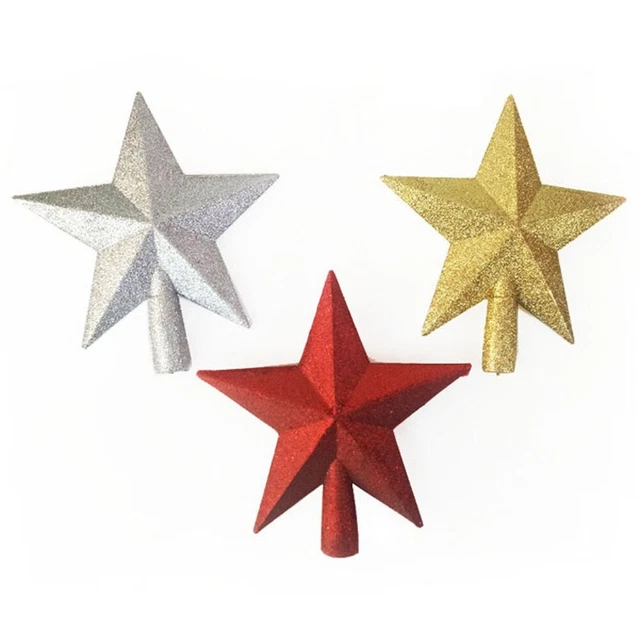 Weihnachtsstern Zuhause 200mm Baum Bruchsicher Dekoration Glitzer Gold