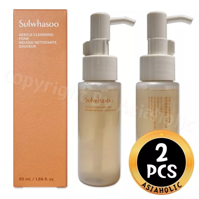 Sulwhasoo Gentle Cleansing Foam 50ml x 2pcs (100ml) Sample Newest Version