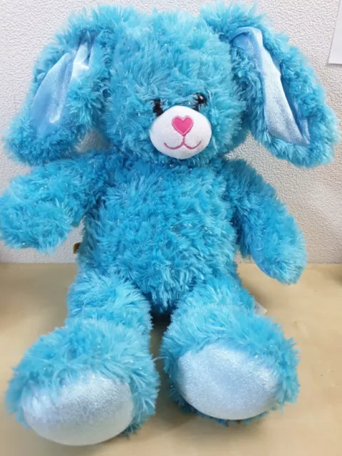 Brandneu mit Etikett Display 2012 blau ""Shake It Up"" blau funkelnd Bunny Build A Bear BAB Teddy