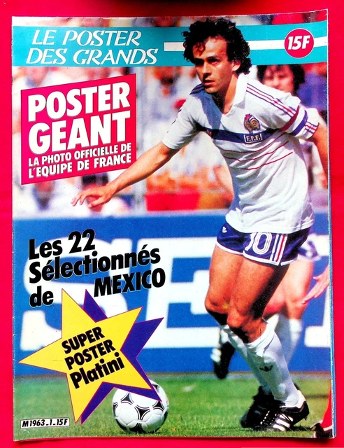 SPORT-TELE n° 2 de 1980 SPECIAL COUPE EUROPE PLATINI + POSTER ARNOUX F1