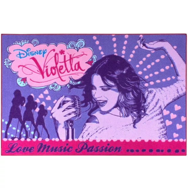 Disney Teppich Violetta Mädchen Kinderteppich lila 95x133 cm