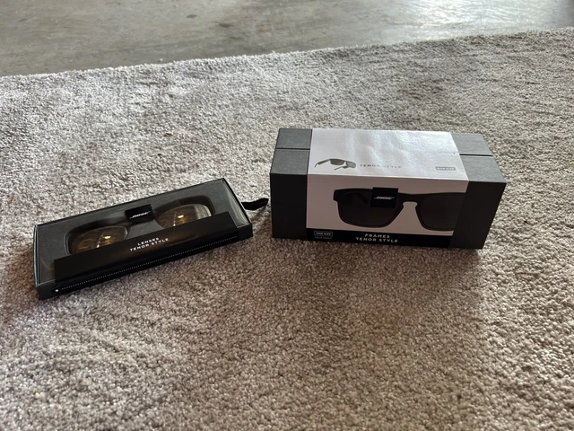 NEW - Bose Frames Audio Sunglasses - Tenor Style - Black with extra lenses