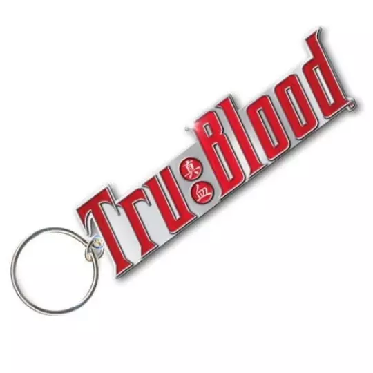 true blood official  metal keyring keychain