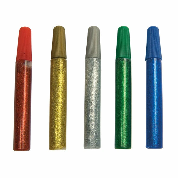 RVFM Paillettes Colle Stylos, Rouge, Vert, Bleu, Doré, Argent