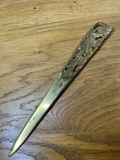 Pendentif Ancien Coupe-cigare Diamant 10K Or Jaune - Époque Victorienne 1915
