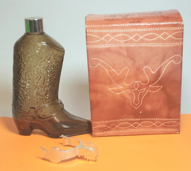Vintage AVON Dingo Boot  6"  Empty Bottle Collectible w/ Box