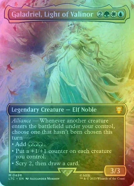GALADRIEL, LIGHT OF Valinor (Borderless) (Surge Foil) 542 Foil