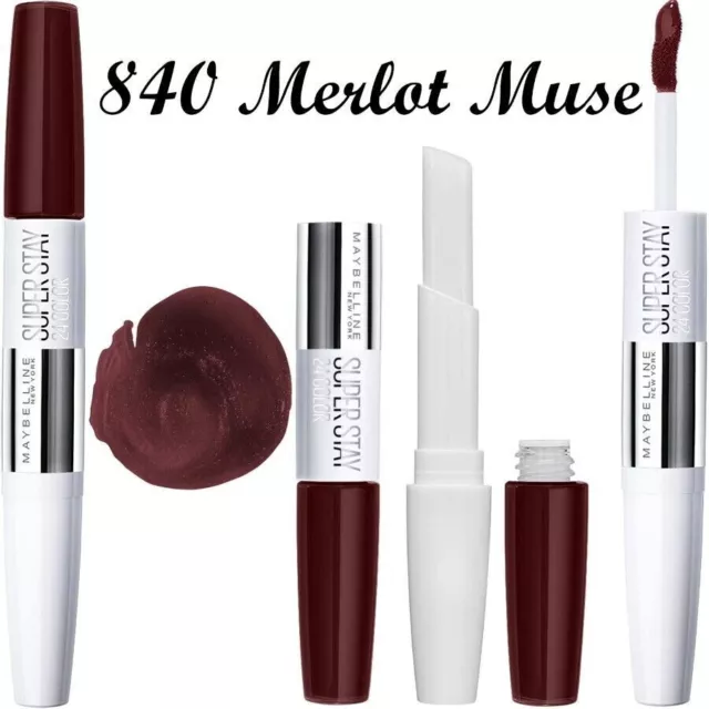 Rouge a levres Superstay 24H Color 840 Merlot Muse Maybelline