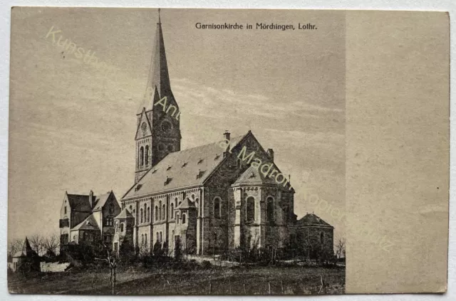 AK Moerchingen Lothringen Garnison Kirche um 1915 Moselle