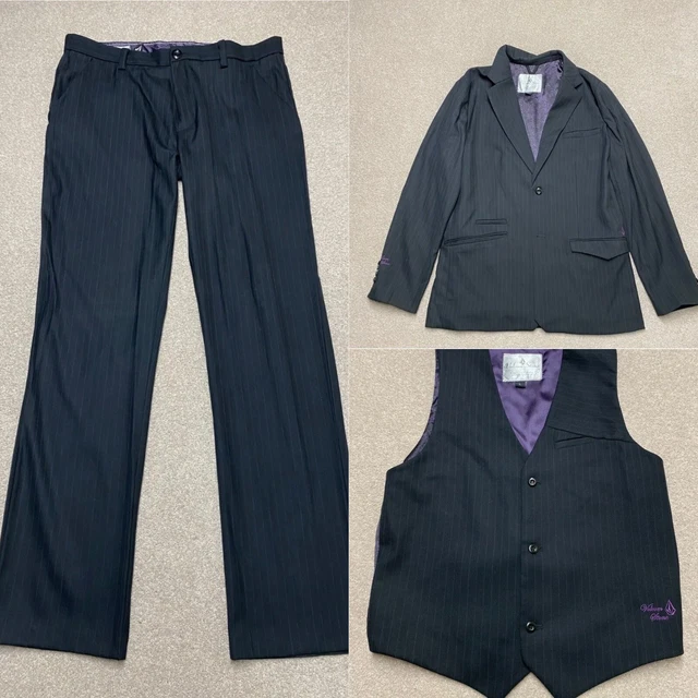 Giacca Blazer Volcom Stone 3 Pezzi XL Cappotto Vita L Pantaloni 36
