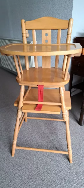 Wooden high chair