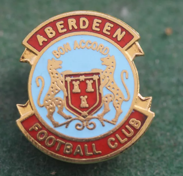 Rare Scotland Aberdeen FC Football Club Enamel Pin Badge