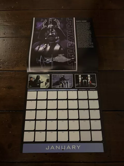 Unused Star Wars Wall Calendar 2003 Heroes & Villains Of The Original Trilogy 2