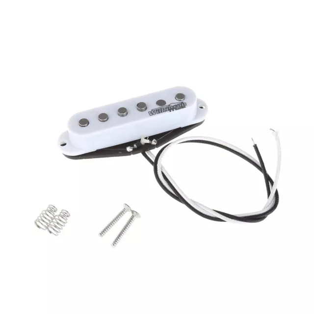 Wilkinson White Vintage Tone Alnico 5 Single Coil Neck Pickup For Strat Guitar