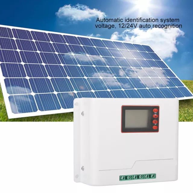 10A Solar Charge Controller 12V/24V LCD Display MPPT Solar Regulator Monitor UK