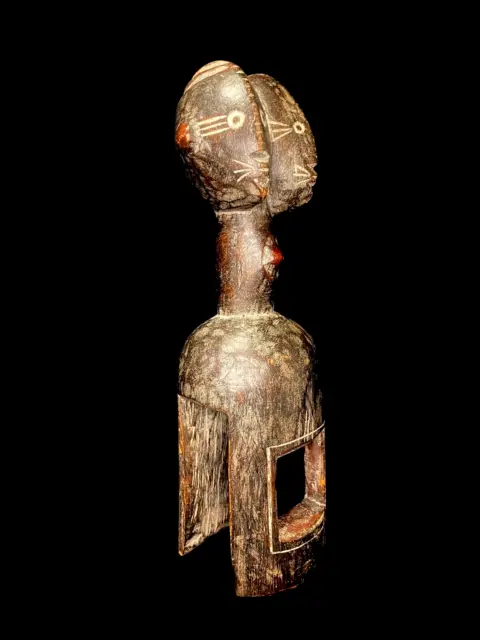 African Tribal figurine Wood Hand Carved figurine Art Igbo figurine -6507