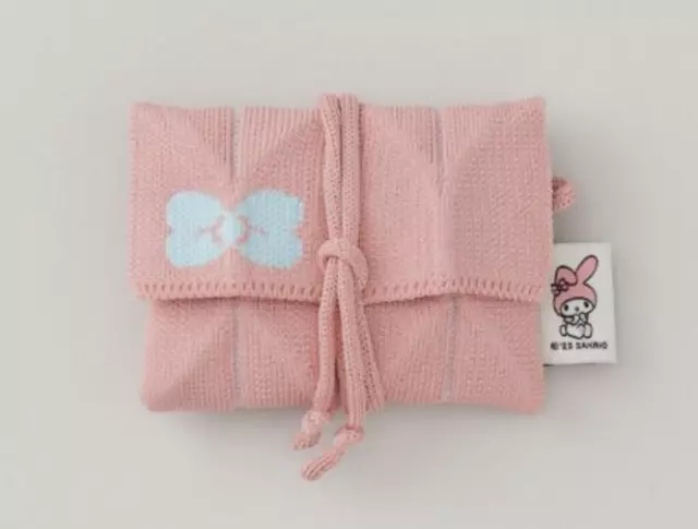 JOSEPH & STACEY SARIO My Melody Lucky Pleats Knit Card Wallet Blossom Pink