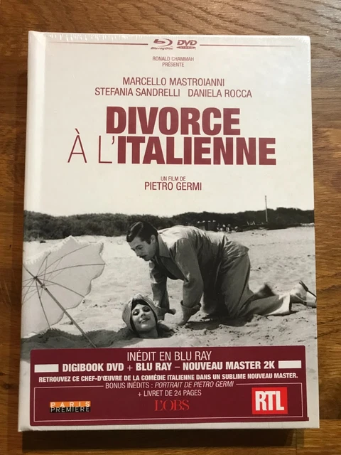 DIGIBOOK Blu-ray + DVD Neuf : DIVORCE A L'ITALIENNE avec Marcello MASTROIANNI