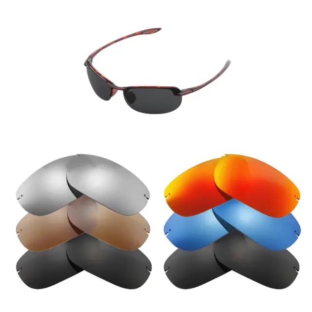 Walleva Replacement Lenses for Maui Jim Makaha Sunglasses-Multiple Options