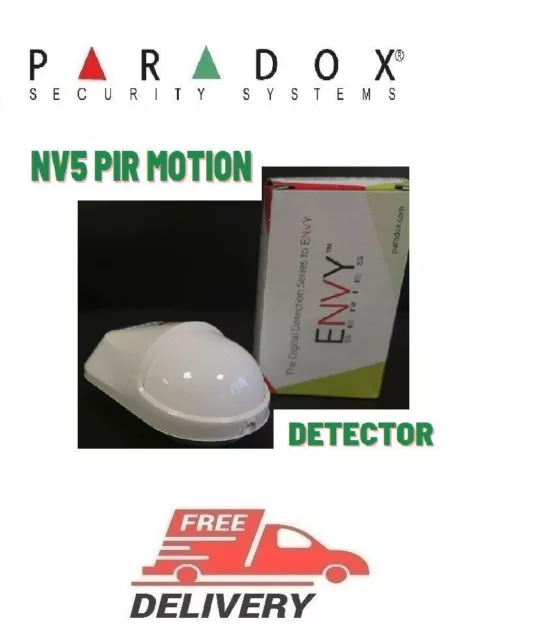 Alarme de sécurité PARADOX NV5 Détecteur de mouvement PIR Immunité aux...