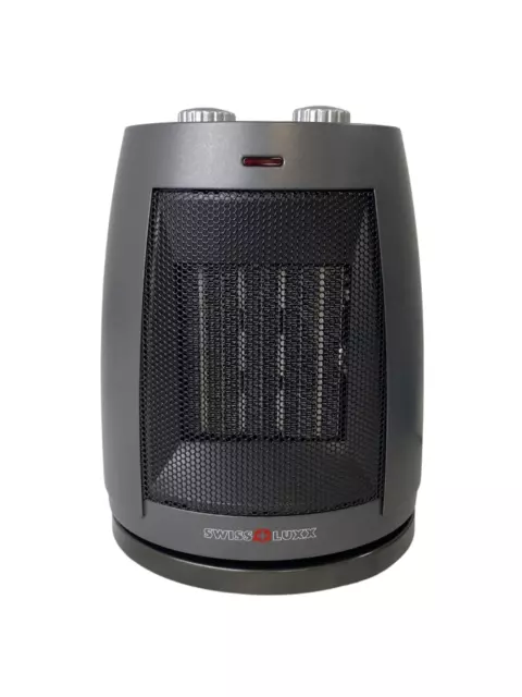 Swiss Luxx 1.2 Swivel Ceramic Fan Heater Low Wattage 750W Caravan Motorhome