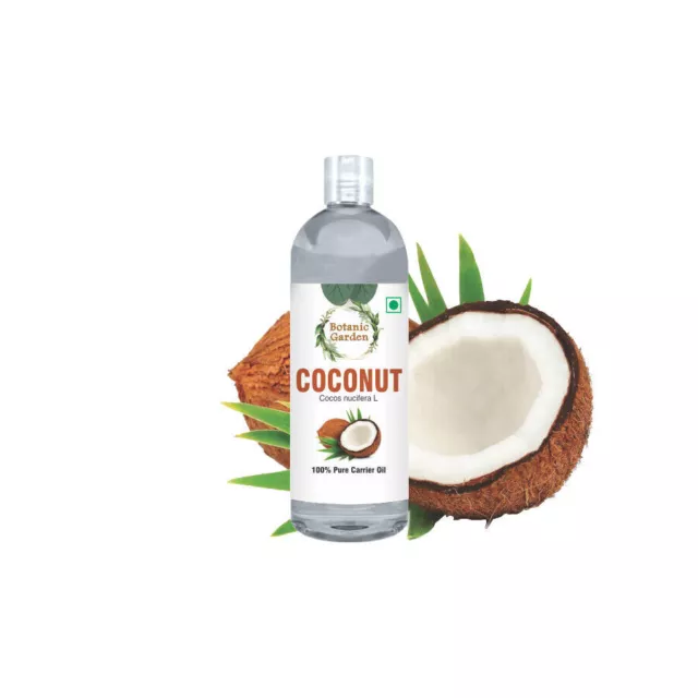 Aceite de coco de jardín botánico o cocos nucifera 100% aceite de masaje...