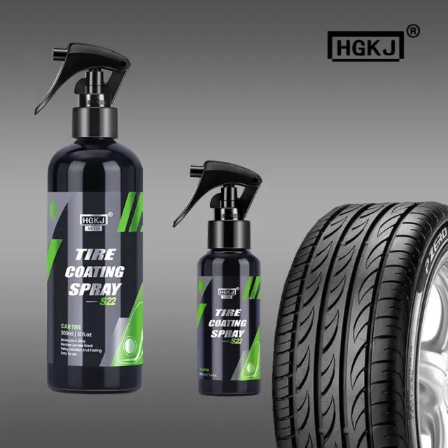 Tyre Gloss HGKJ S22 Tire Coating Spray Hydrophobic Sealant Wax For Car Wheel