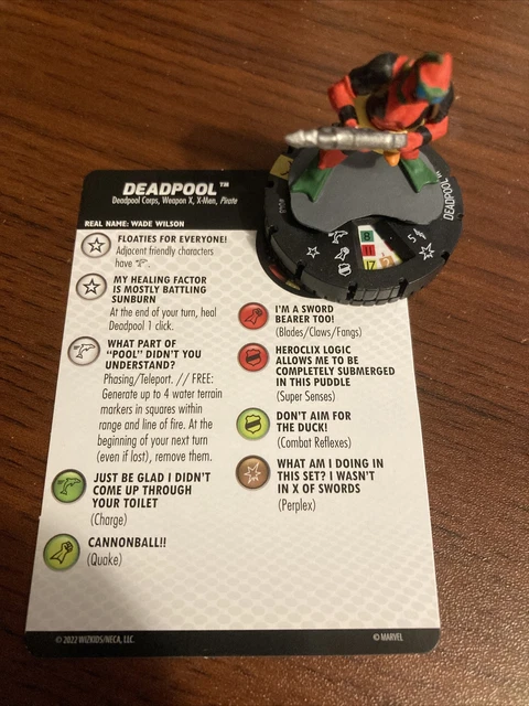 Heroclix X-Men X of Swords Deadpool 048 super rare meta