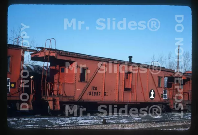 Original Slide ICG Illinois Central Gulf Outside Brace Caboose 199097 In 1982