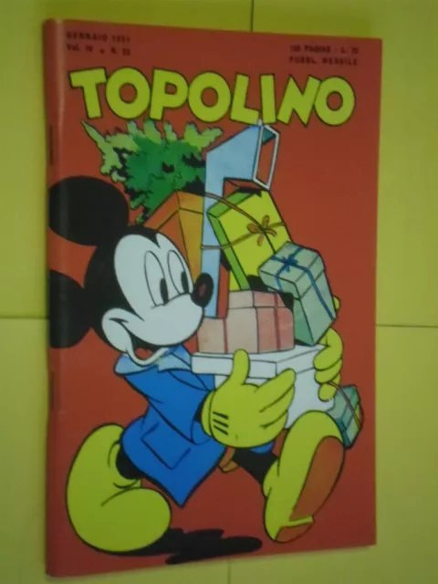 walt disney topolino libretto -n°23. del 1951 raro 100 pagine 70 lire amatoriale