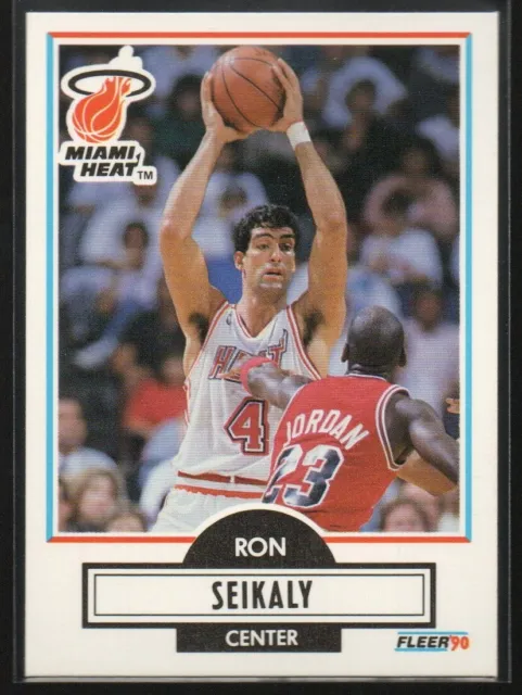 Rony Seikaly 1990-91 Fleer #102  Miami Heat  (Michael Jordan Defending)  #2