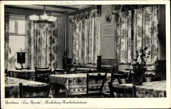 Ak Handschuhsheim Heidelberg am Neckar, Gasthof Zur Traube, Inneres - 10658277