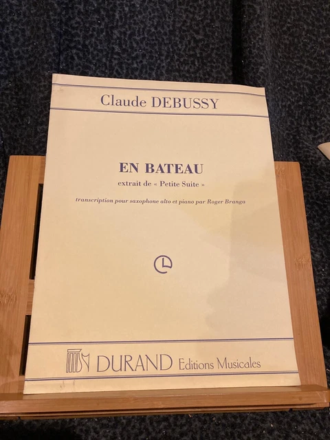 Claude Debussy En Bateau partition saxophone piano Roger Branto ed. Durand
