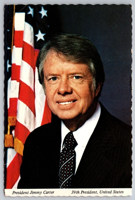 President Jimmy Carter 39th President Vintage Unposted Circa 1977 Postcard