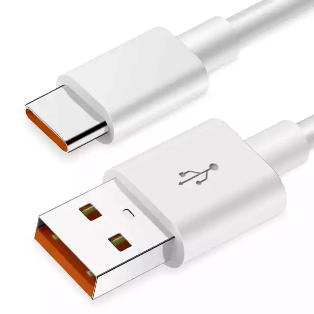 Cable USB Type C 0,3m 6A 100BA de Carga Datos para Smartphones Tablets Blanco