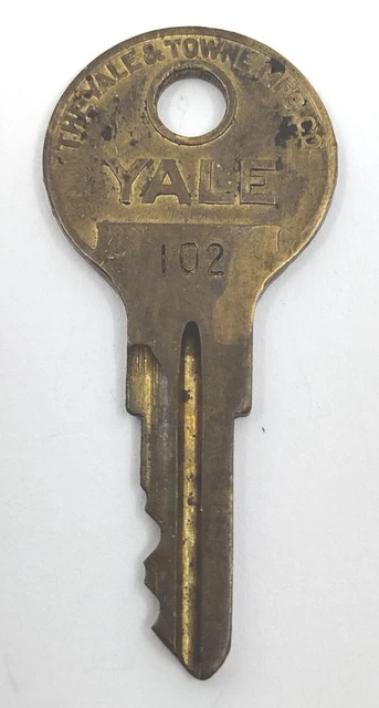 Towne Vintage Key YALE No. Cerraduras de repuesto Steampunk 102 Appx de 1-3/4